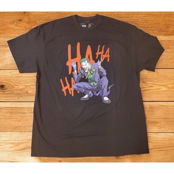Batman Joker Graphic T-shirt Mens Sz 2XL Black Short Sleeves Civil Assets Collab - Picture 1 of 7